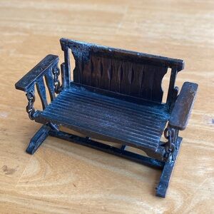 Vintage 1976 Metal Miniature Durham No. 35 PARK BENCH Hong Kong